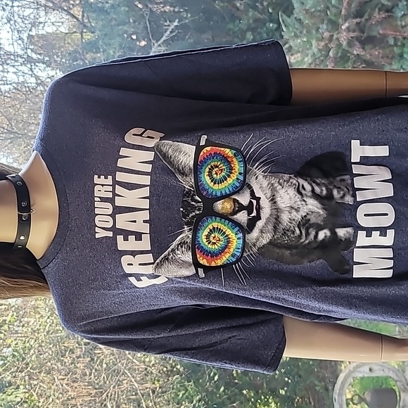 MEOW CAT 🐈 tshirt. Mens 2X 2xl xxl - Picture 3 of 3